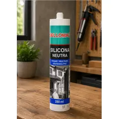 GENERICO - Silicona Neutra 280 Ml. Blanca Sellomac