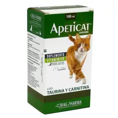 DRAG PHARMA - APETICAT JARABE GATO SUPLEMENTO VITAMINICO 100ML