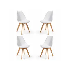 GENERICO - Pack 4 Sillas Tulip Blanca
