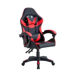 ARTHOME - Silla Gamer Tokio Ergonómica Negro y Roja Reclinable