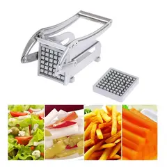 GENERICO - Cortador de papas fritas de acero inoxidable picador de verduras rebanador de cebollas industrial
