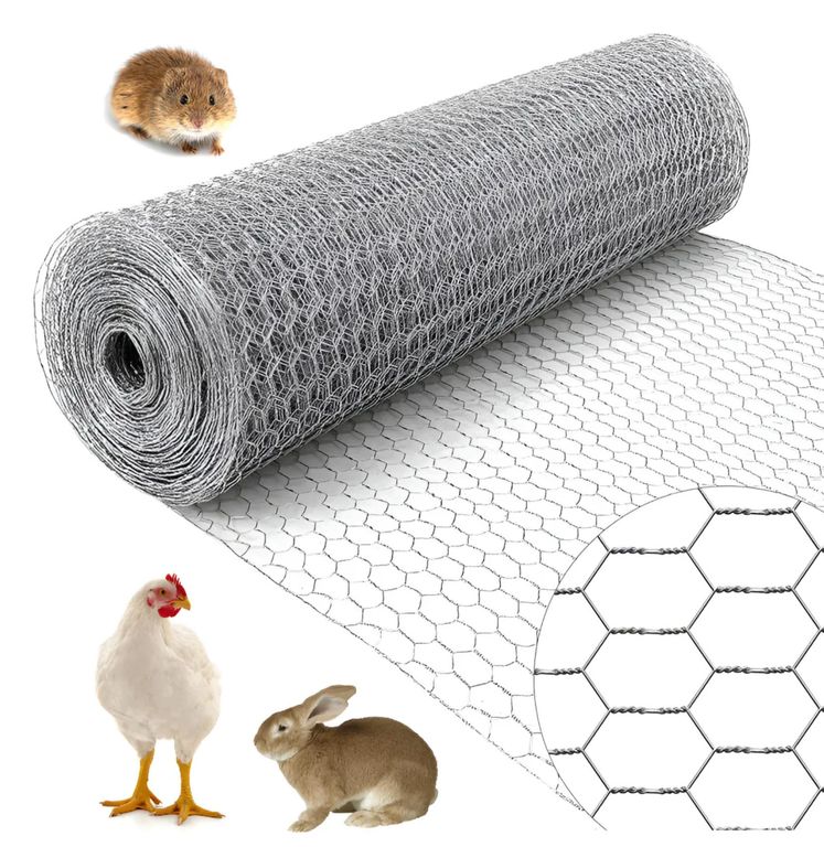 Malla Hexagonal 1x50m Para Decoración, Cerramiento Y Jardín Negro a $46.990
