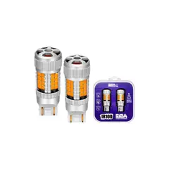 KOBO - Kit Ampolletas Ultra Led Ámbar T20 Canbus 12V 24W