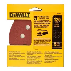 DEWALT - Set 5 Lijas Con Velcro Dw4303 Grano 120