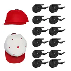 WAKESHOME - Gancho Colgador para Gorras Soporte Adhesivo Invisible Exhibidor Para Jockey
