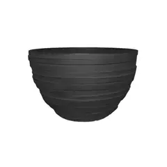 POTTERY - Macetero Bowl Escalonado 60 Negro