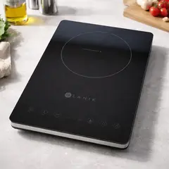 BLANIK - Cocina Encimera Induccion Portatil BEIP088 2000w Panel Touch Negro