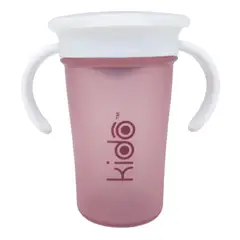 KEEP - Vaso 360 Antiderrame Kido 280ml con Asas Bebé Rosa - PS