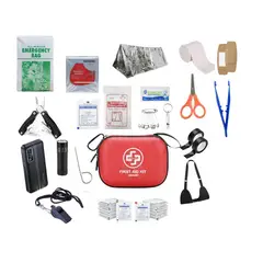 MOVI - KIT DE EMERGENCIA BASICO O PERSONAL CON 55 PIEZAS INCLUYE POWER BANK