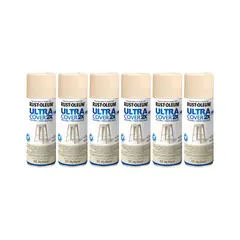 RUST-OLEUM - 6 Pack Pintura Ultra Cover 2X Multiuso Marfil Brillante 700067