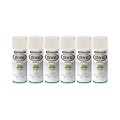 RUST-OLEUM - 6 Pack Pintura Acabado Piedra Crema Texturado 700134