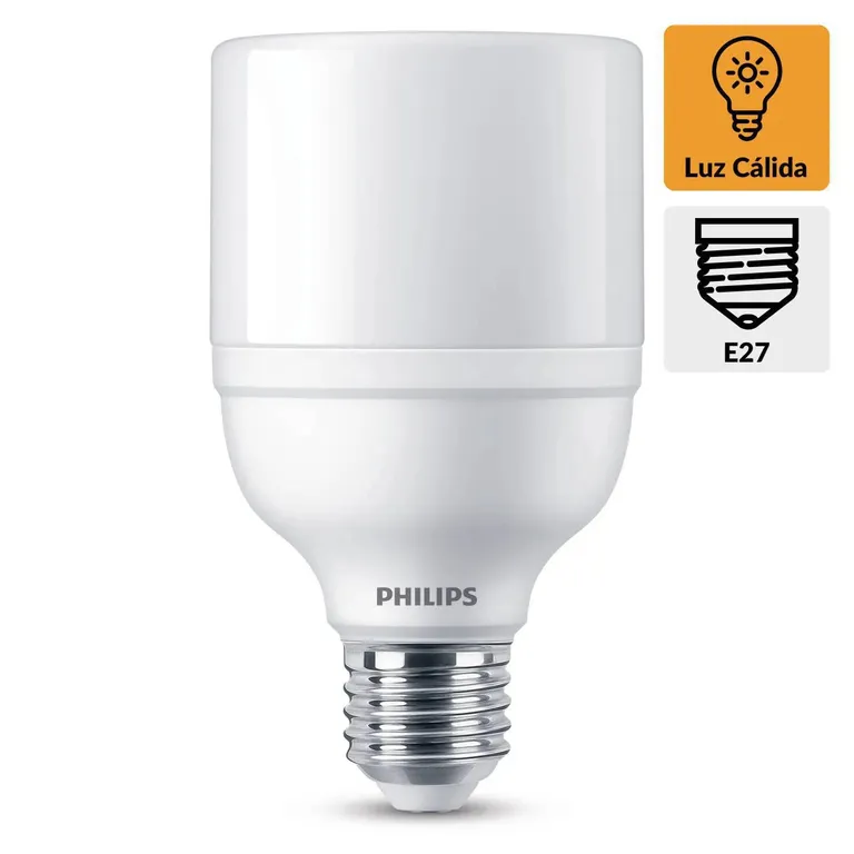 Ampolleta Led E27 Essential Luz Cálida 20w Foco T70