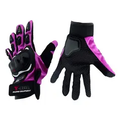 GENERICO - Guantes para mujer Fucsia Moto Protección
