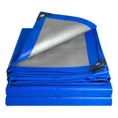 KUANGYE - Cobertor De Piscina, Lona Multiuso 6x4 Mts, Con Ojetillos
