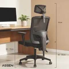 ASSEN - Silla Escritorio Ajustable Ergonomica Studio Executive Kiosclub