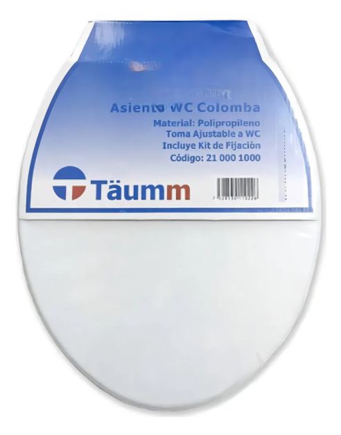 Asiento Con Tapa Wc Eco Ovalada Blanco Blanco