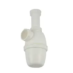 TAUMM - Sifon Lavaplatos 1 1/2 Salida Recta Plastico Color Blanco