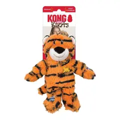 KONG - Juguete Para Perro Peluche Knots Squeak Talla S/ M - Naranja - S/M