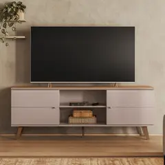 EXIT - Rack TV hasta 75 pulgadas 180x64x38 cm Gris - Aracaju