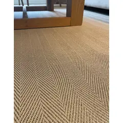 DECORUGZ - Alfombra Vinílica Lavable Atenas Borde Beige 160x230