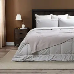ROSEN - Plumón Sherpa Liso Greige Melange Super King
