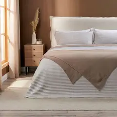 ROSEN - Cobertor Flannel Supersoft Mokka 2 Plazas