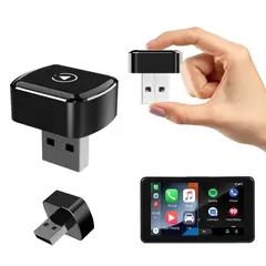 GENERICO - Adaptador Carplay Inalámbrico Usb Android Auto Negro 5 Ghz