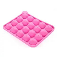 GENERICO - Molde De Silicona Para Cakepops, Chupetines, Trufas Fucsia