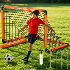 KOKILA - Red De Entrenamiento De Fútbol Ajustable Para Niños Y Adulto Naranja