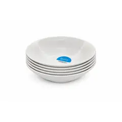 HALLEN - Set 6 Platos Hondos Porcelana 20cm / Vajilla Para Sopa