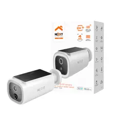 NEXXT SOLUTIONS - Nexxt Home NHC-OF30S Cámara Wi-Fi Exterior 4MP 2K, Panel Solar, Audio Bidireccional
