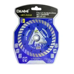 DANMI - Disco Diamantado Porcelanato Turbo Fino 115mm