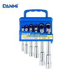 DANMI - Kit Juego de Dados en Forma de L 6 Piezas Llave Tubo