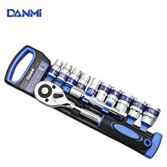 DANMI - Set Juego Dados 12 Pieza Chicharra 12 Cromo Vanadio