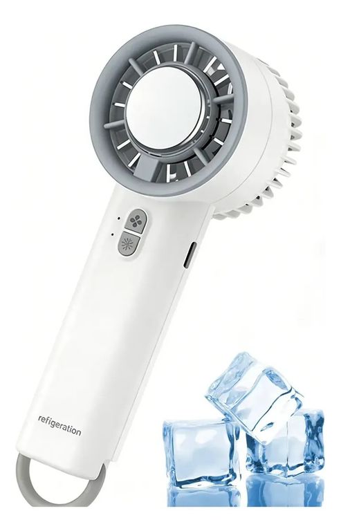 Ventilador Frío Portátil Y De Escritorio Recargable