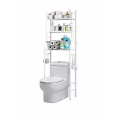 GENERICO - Estante Mueble Organizador De Baño 3 Niveles Color Blanco