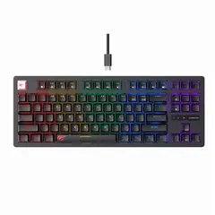 HAVIT - Teclado Gamer Mecánico RGB KB892L, Negro