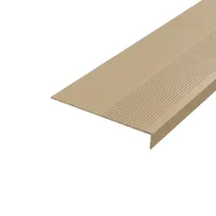GENERICO - Grada para Escalera Buffalo PVC 300X50mm Beige 120cm