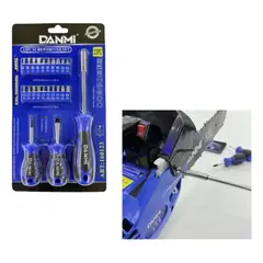 DANMI - Set De Destornilladores Y Dados De Trinquete 23 Piezas