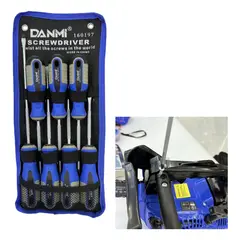 DANMI - Juego De 7 Destornilladores Magnéticos Con Mango Tricolor