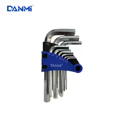 DANMI - Set Juego De Llaves Allen Hexagonal 9 Piezas - S -