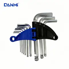 DANMI - Set Juego De Llaves Allen Hexagonal . S . 9 Pzs