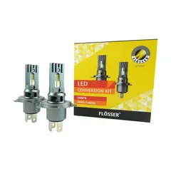 GENERICO - Set de Ampolletas Led H4 FLÖSSER Plug&play 6500K 2800lm 91d625543