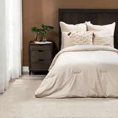 ROSEN - Plumón Alaska Sherpa Cord Latte 1.5 Plazas