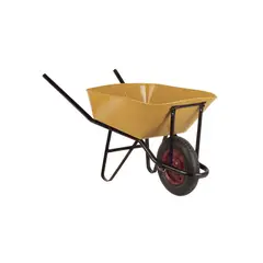 LIOI - Carretilla Concretera 90 Lt Ocre Rueda Pantanera 350x8
