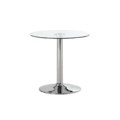 ARTIHOGAR - Mesa Vidrio Templado Fija 80 CM Diámetro X 75 CM