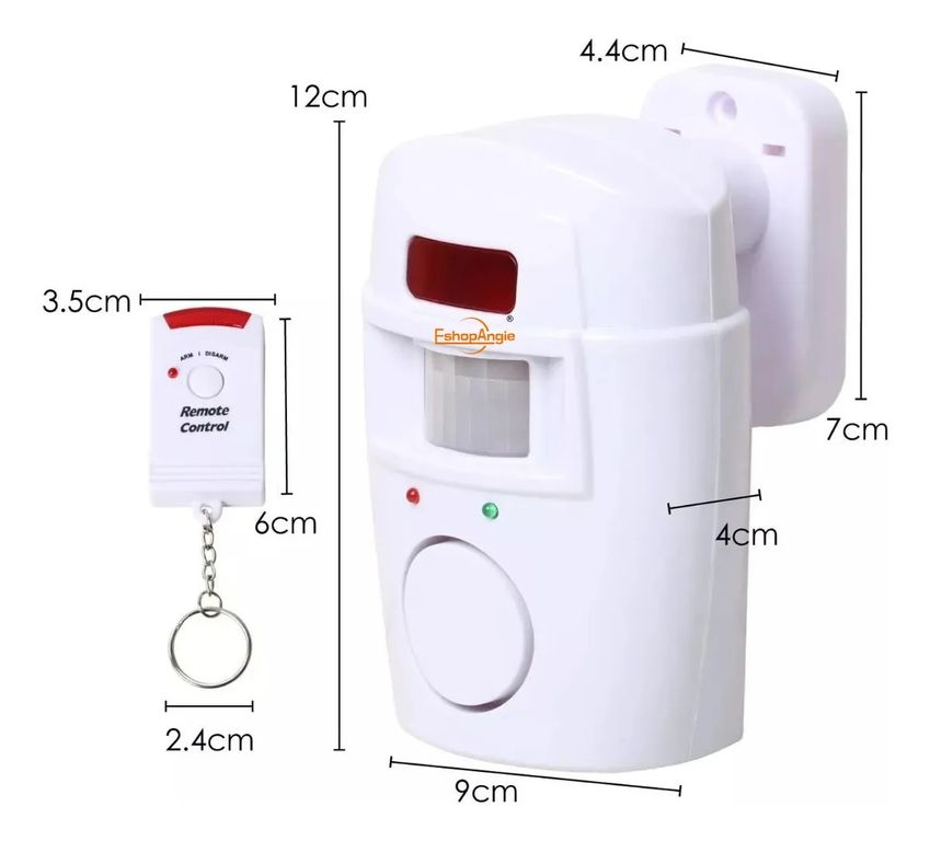 Alarmas Sensor De Movimiento Inalambrica con control remoto seguridad hogar y oficina
