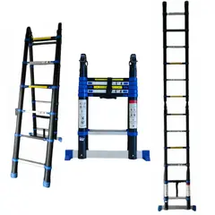 DANMI - Escalera Aluminio Telescopica Multiuso 3.8metros