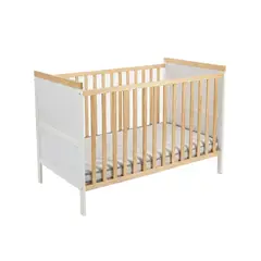 RELAN - Cuna de Madera Funcional Aurora Evolutiva 2 en 1 Con Colchón...