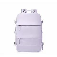 GENERICO - Maleta Mochila De Viaje Avión Aprobado Gran Capacidad Diseño De La Tela Lisa